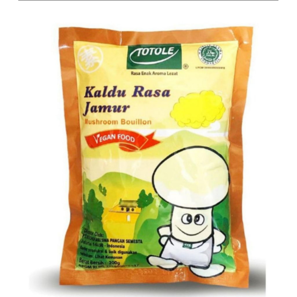 

Penyedap Rasa Kaldu Jamur Totole Vegan 80 gram
