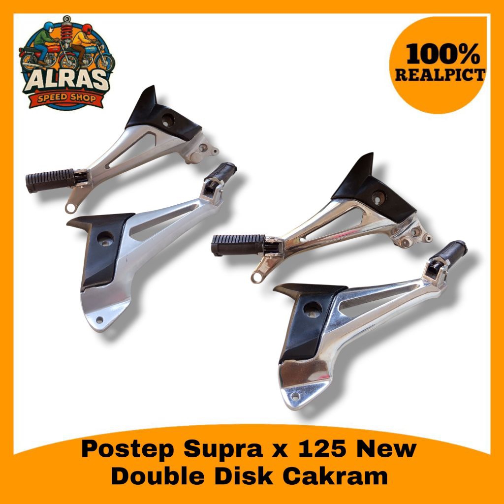 FOOTSTEP STEP POSTEP SUPRA X 125 NEW DD DOUBLE DISK CAKRAM