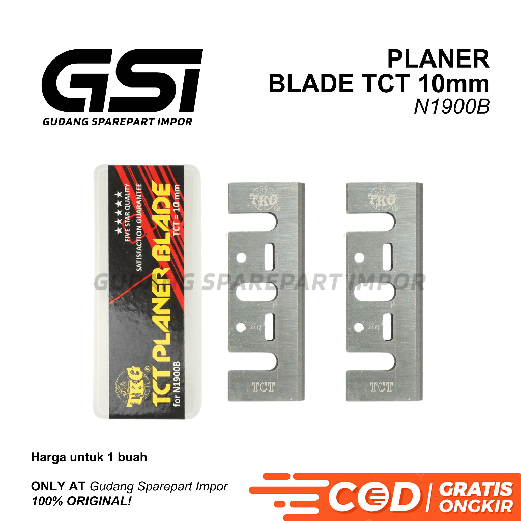 TKG TCT Mata Pasah N1900B TCT 10mm / Planer Blade Makita 82mm Mata Ketam Sugu Serut SUPER TAJAM