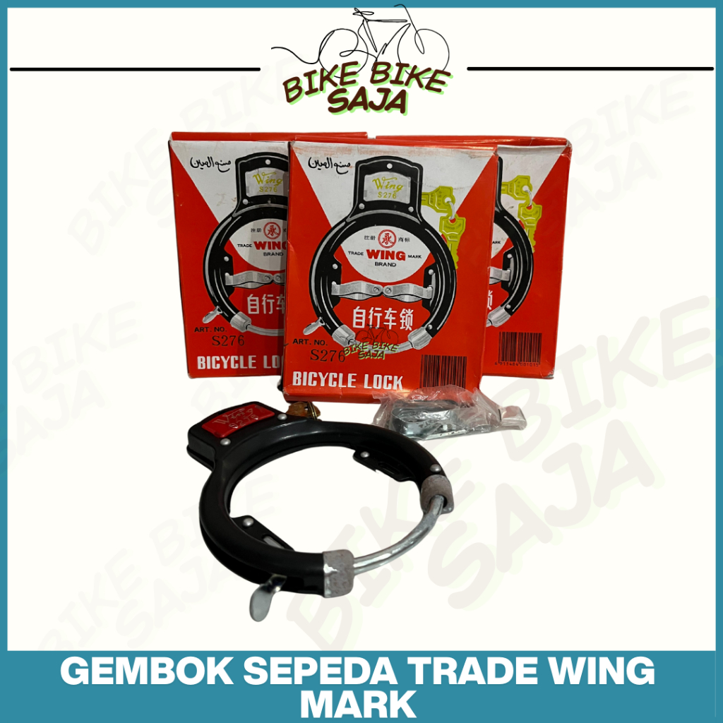 PROMO CUCI GUDANG GEMBOK TRADE WING MARK Kunci Bicycle Lock Sepeda Ontel Onthel Antik Klasik WING S 