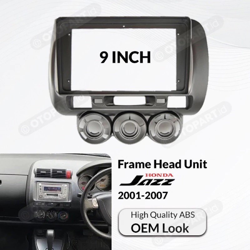 Frame Panel Honda Jazz GD3 Untuk Head unit Android 9 Inch