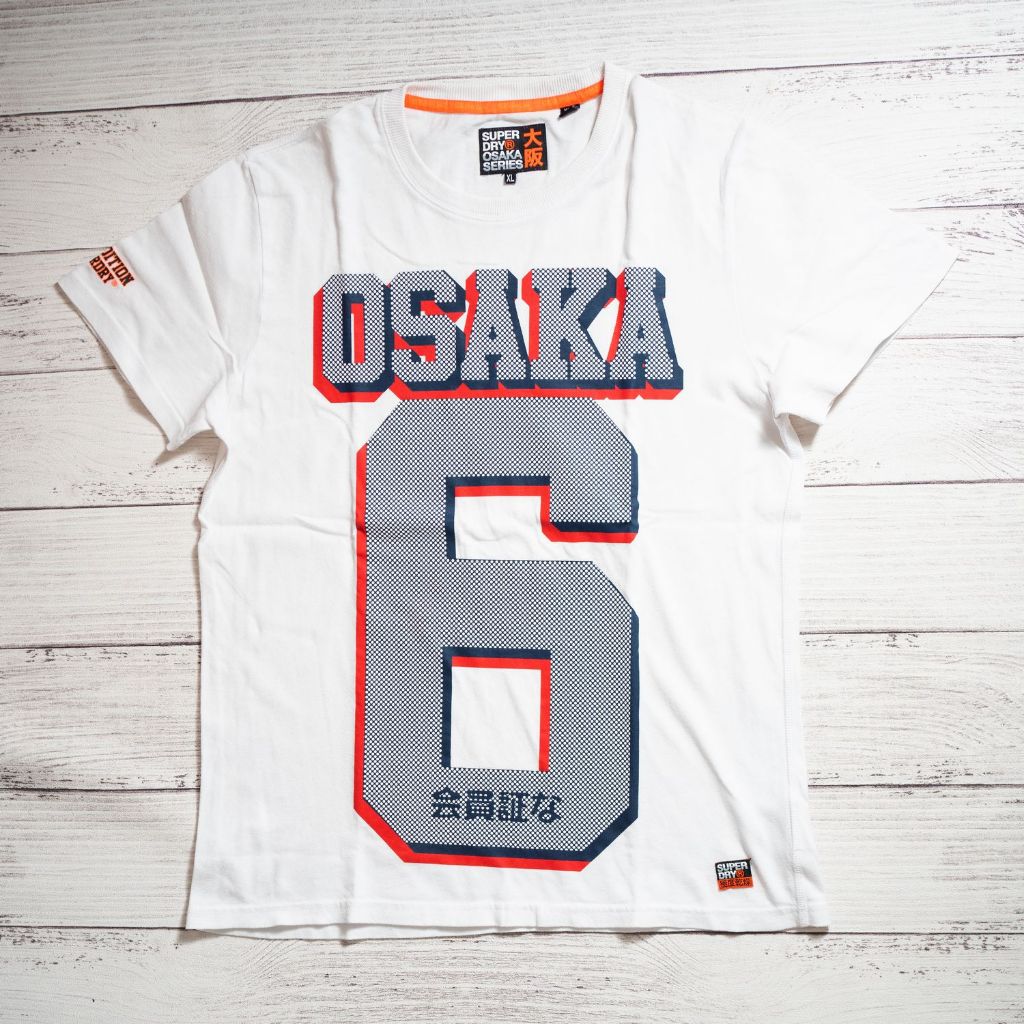 T-Shirt Kaos SUPERDRY OSAKA SERIES white