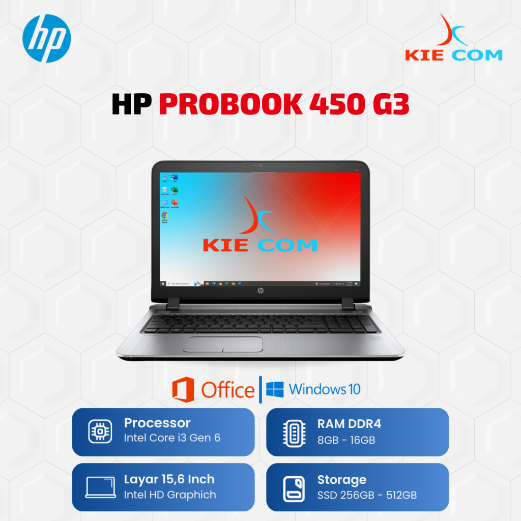 HP ProBook 450 G3 i3 Gen 6 Core i5 Gen 6 | Ram 8GB / SSD 256 | Murah / Bagus / Berkualitas