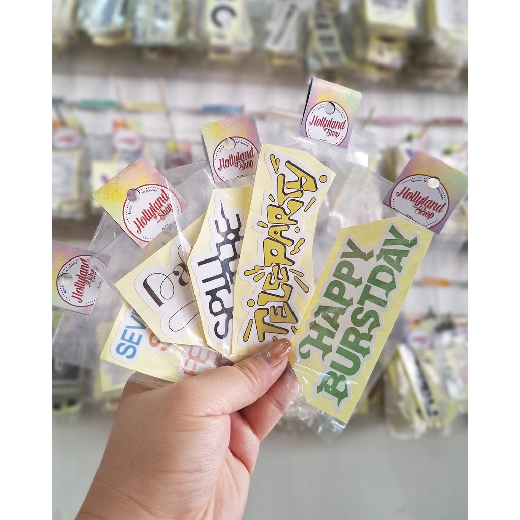 Sticker Seventeen , BSS Logo (5pcs Sticker) Unofficial