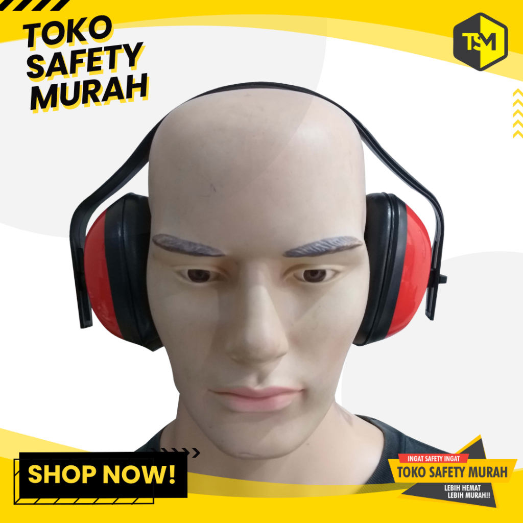Ear Muff Eco - Ear Protector Pelindung Telinga Headset Peredam Suara Bising