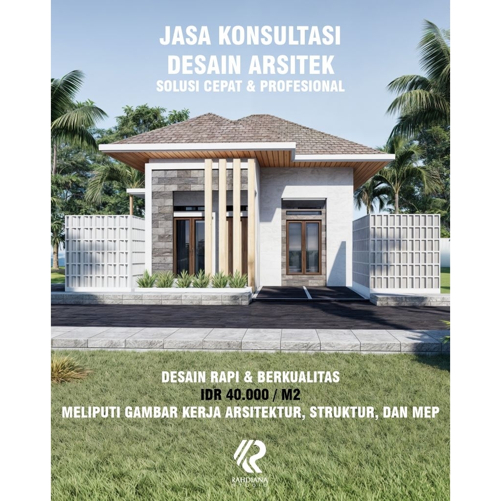 Jasa Desain Rumah Profesional | Arsitektur, Struktur, MEP, & Rab