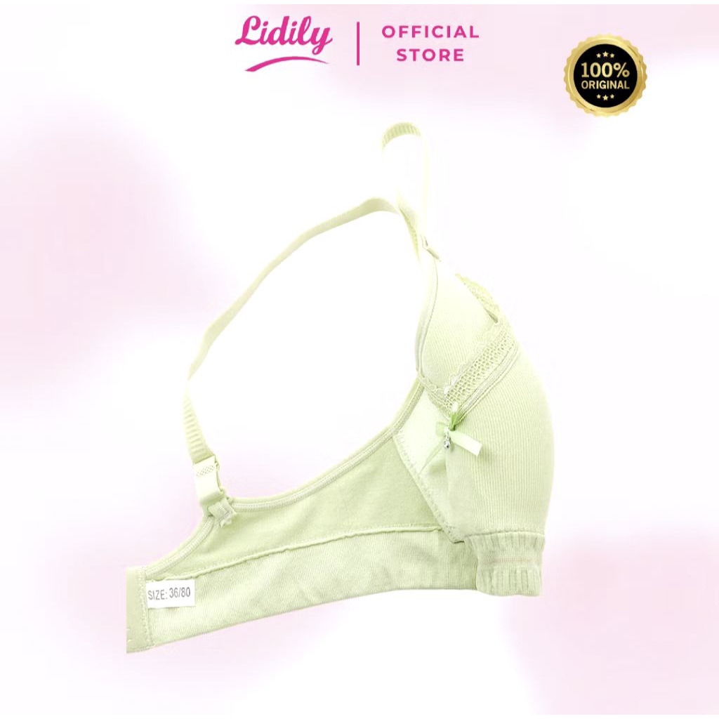 Bra Cewek Tanpa Kawat Busa Sedang Push Up Kait 3