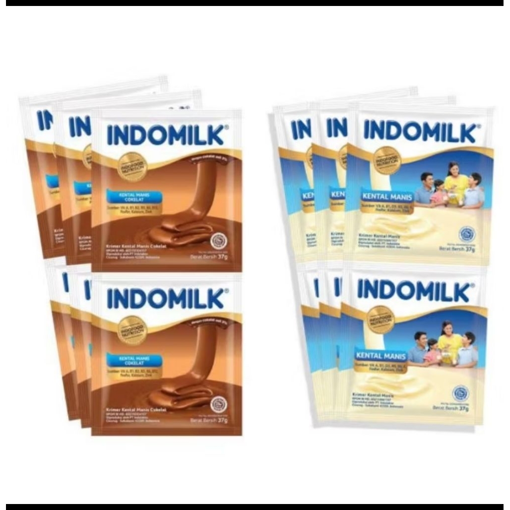 

Susu Kental Manis INDOMILK Saset 37g _1 Pack saset isi 6 pcs_