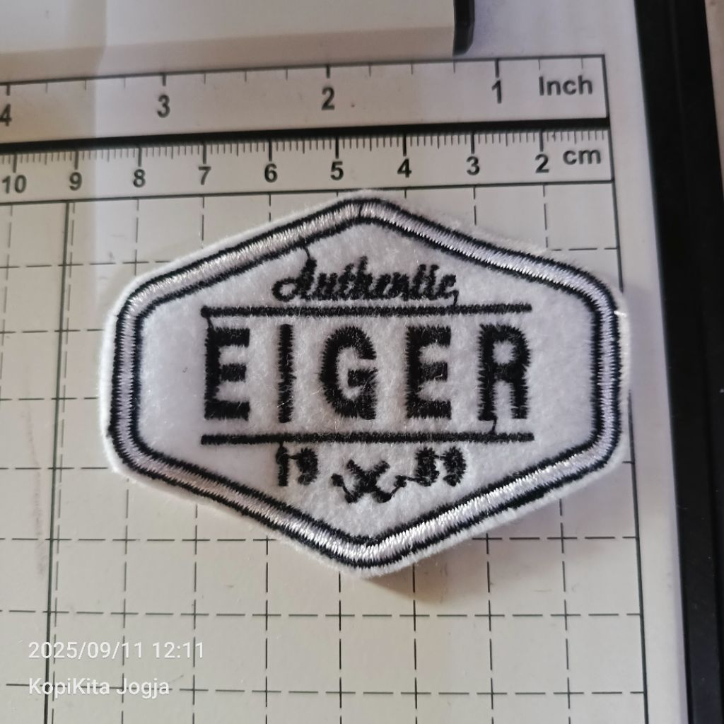 emblem patch bordir eiger