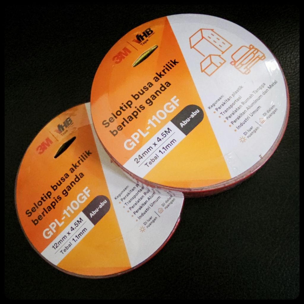 

3M isolasi double tape GPL110GF VHB 12mm 24mm x 4.5m