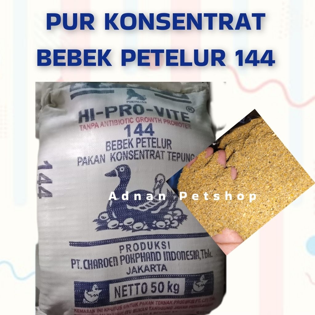 PUR / PAKAN HI PRO VITE KONSENTRAT BEBEK PETELUR 144 500G