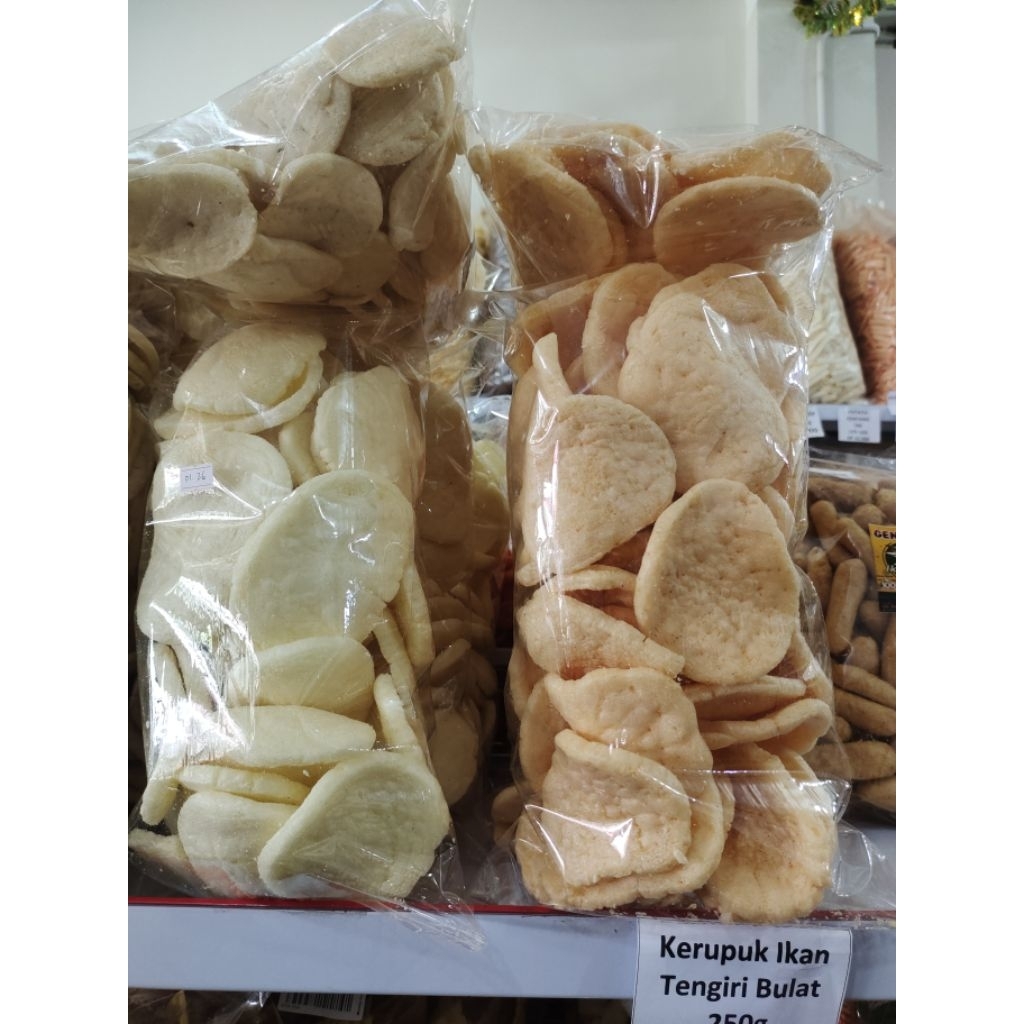 

Kerupuk Ikan Tengiri Bulat Enak Renyah 250g
