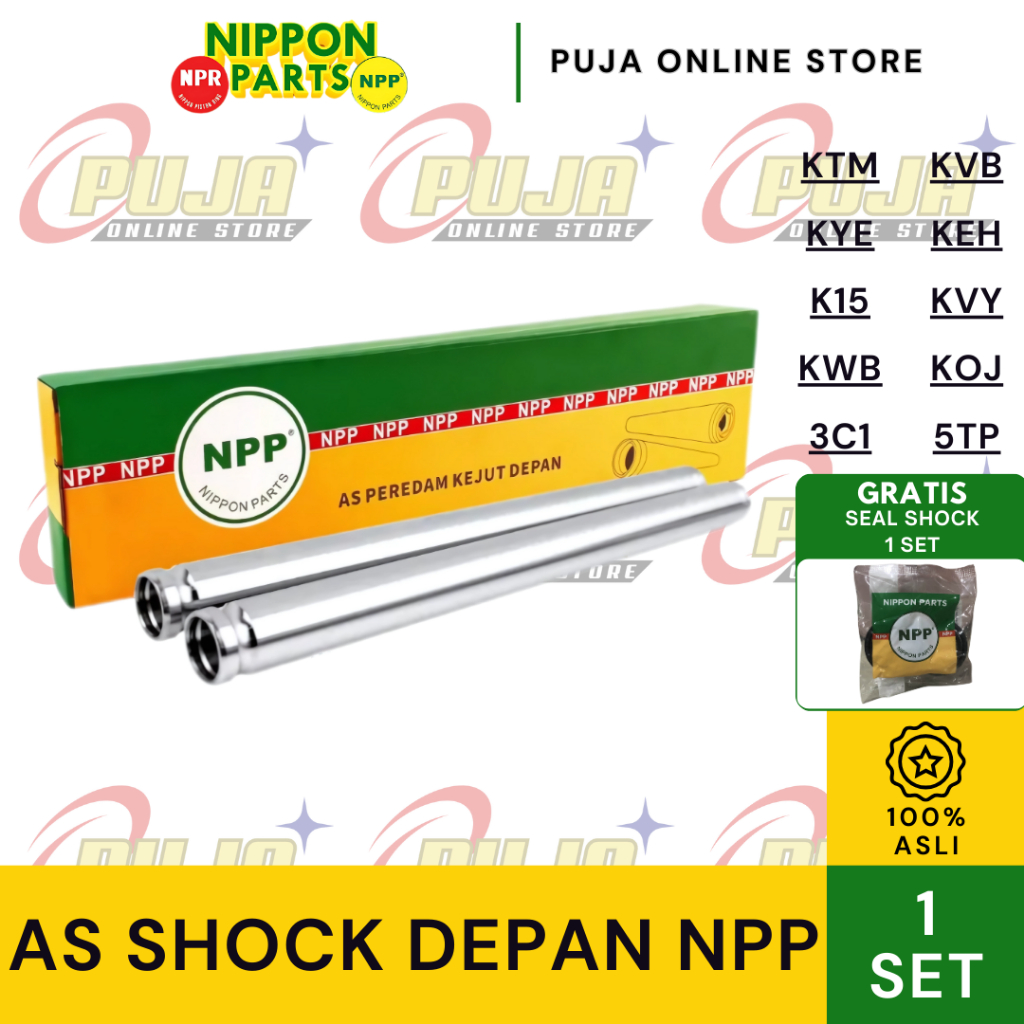 Semua Varian As Shock Shok Sock Sok Depan Beat Fi, Beat New 2012, Blade, CB150R 2012-2018, Genio, GL