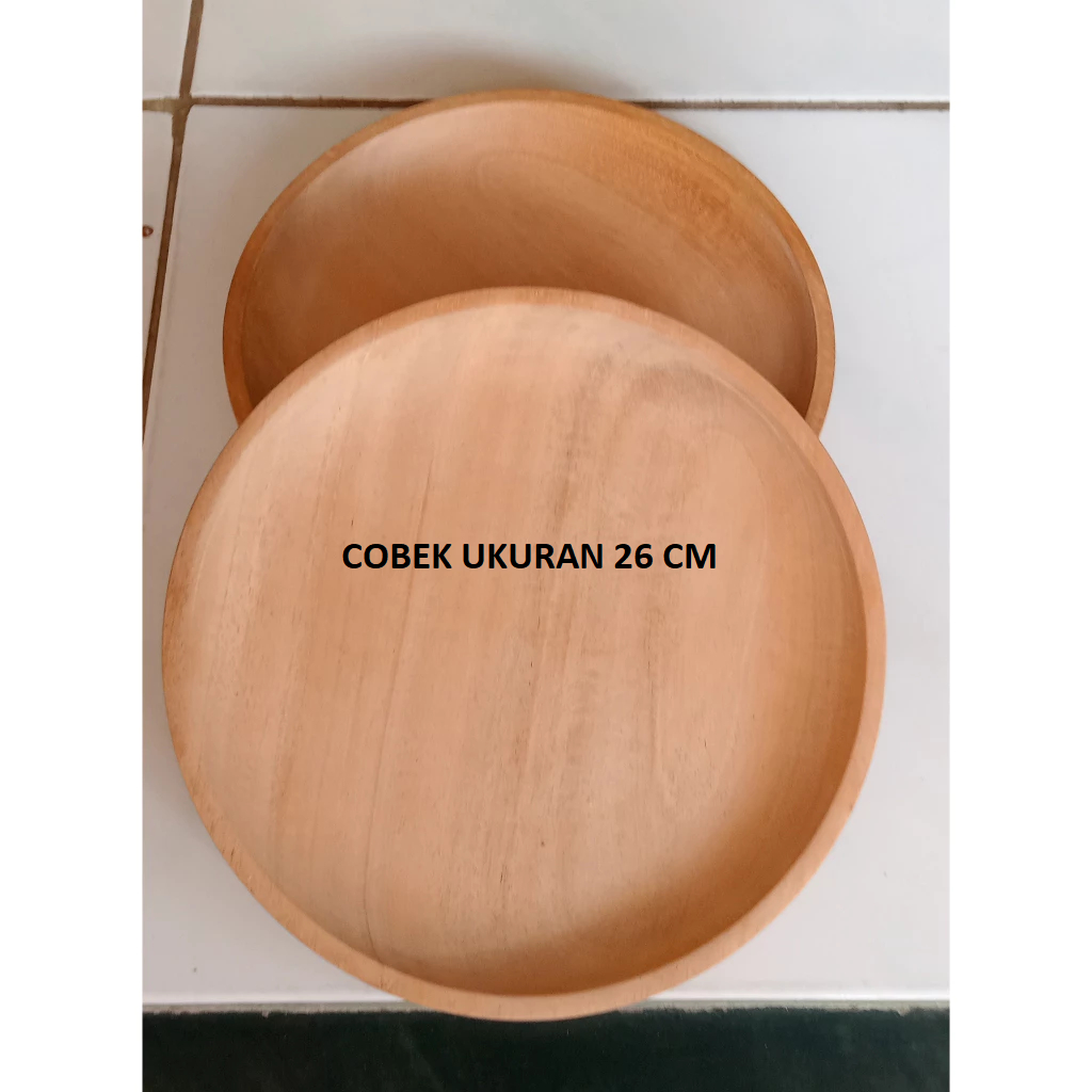 Cobek kayu mahoni/Lemper kayu / Cowek kayu diameter 26CM JUMBO