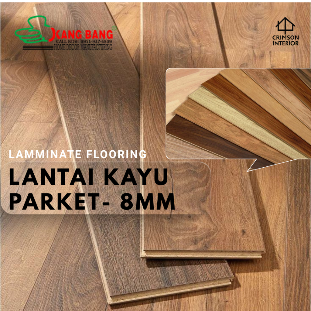 LANTAI KAYU PARKET PARKIT LAMMINATE FLOORING KANGBANG PARKET