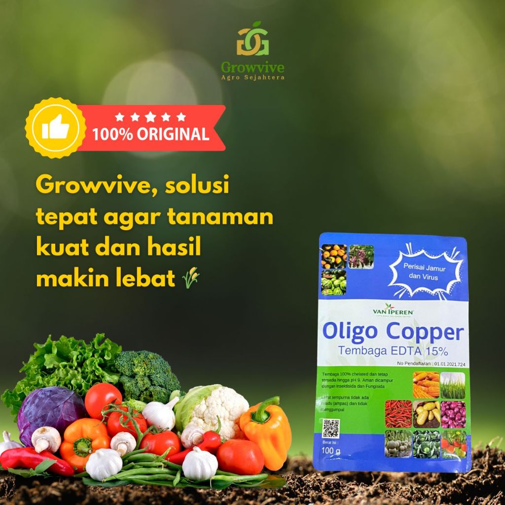 Tembaga Fungisida (Oligo Cu Edta) 100 gram