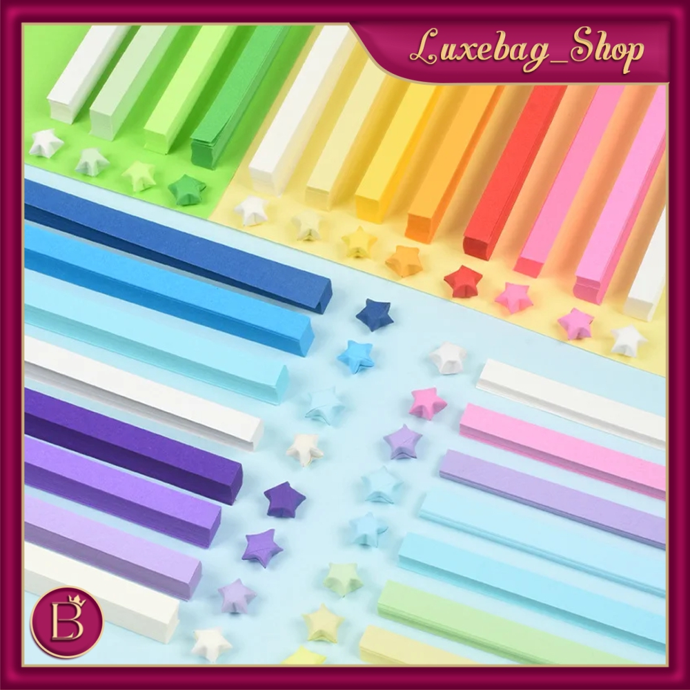 

LB Lucky Star Kertas Craft Crafting Stuff Kertas Strip Quilling Paper Gradient Color Origami Kertas Bintang R1368