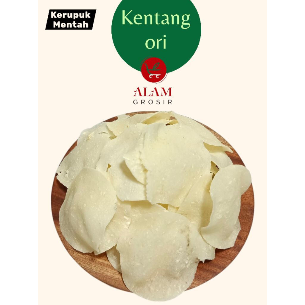 

Kerupuk Kentang Ori Mentah Renyah Gurih 1kg