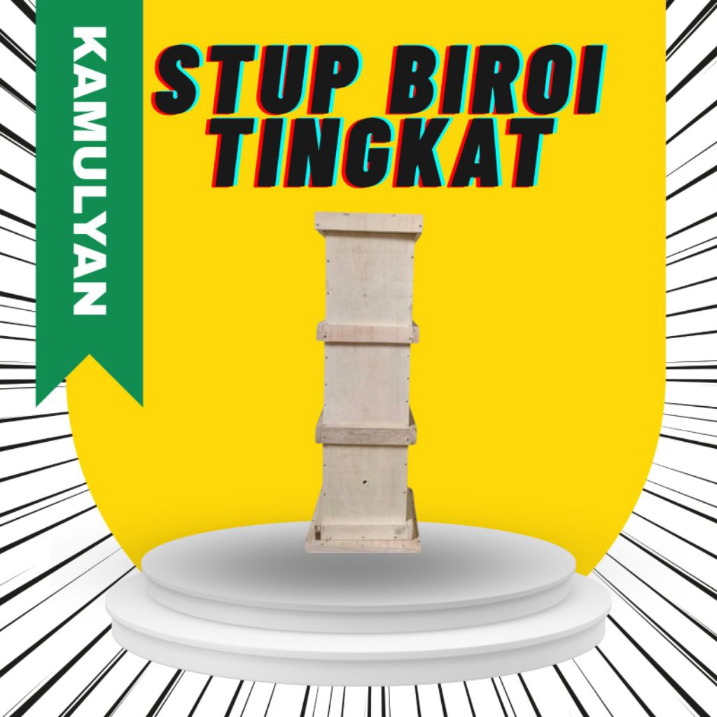 Stup Trigona Klanceng Biroi Tingkat Susun