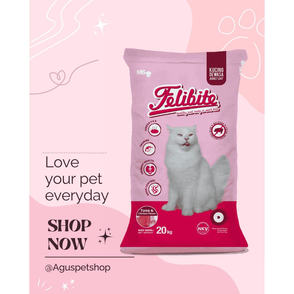 Felibite freshpack 500gr Pakan Kucing 40pcs Premium || Felibite Pakan Kucing 20kg 40pcs Nutrisi Leng