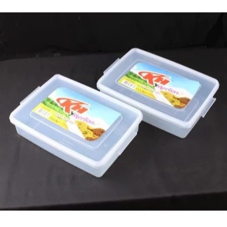 KH Tempat Donat MERLION Food Storage Toples Segi Serbaguna / Tempat Donat
