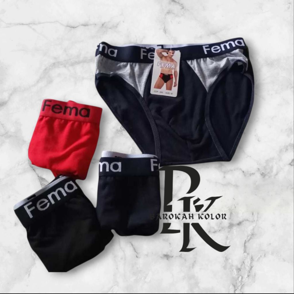 CELANA DALAM PRIA FEMA& CHUAN KEDO(CK ) CD PRIA/BOXER PRIA [UKURAN XL]