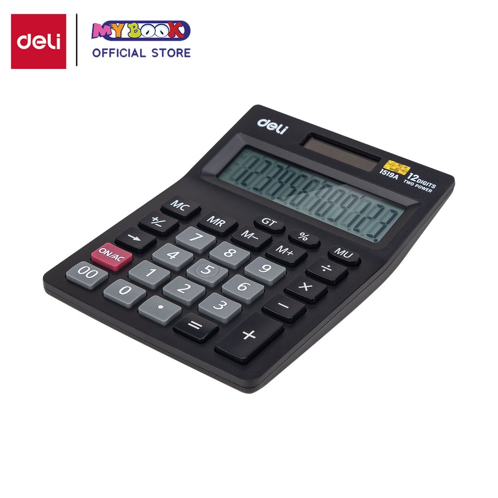 

Deli Kalkulator Meja 12 Digit / Desktop Calculator Warna Hitam E1519A