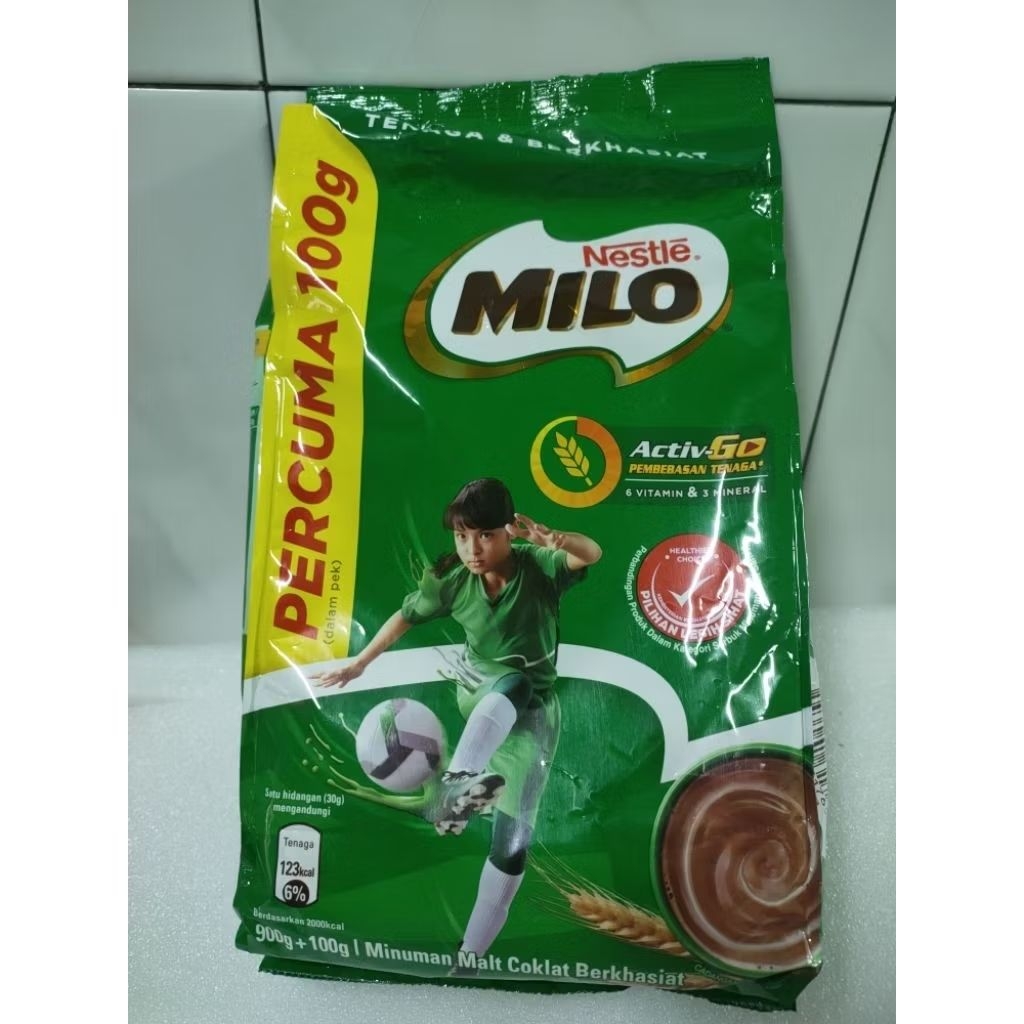 

M....I...L..O.. OR Malay susu coklat bubuk tersedia dalam kemasan 900gr-900grm free 100grm dan 1.8 kg