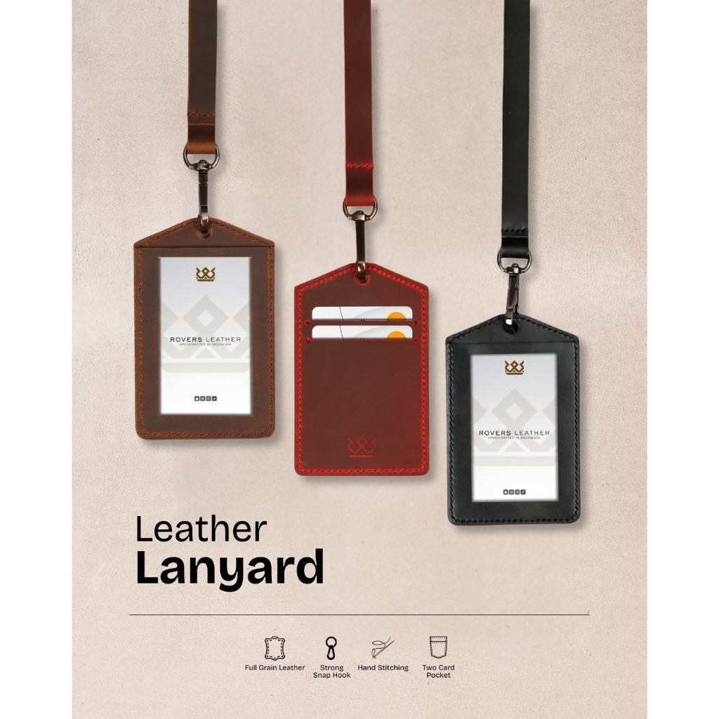 

Rovers Leather | Handmade Leather Lanyard - Id Card Kulit Asli