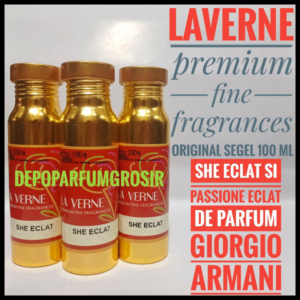 BIBIT PARFUM MURNI SHE ECLAT SEGEL 100 ML BY LAVERNE