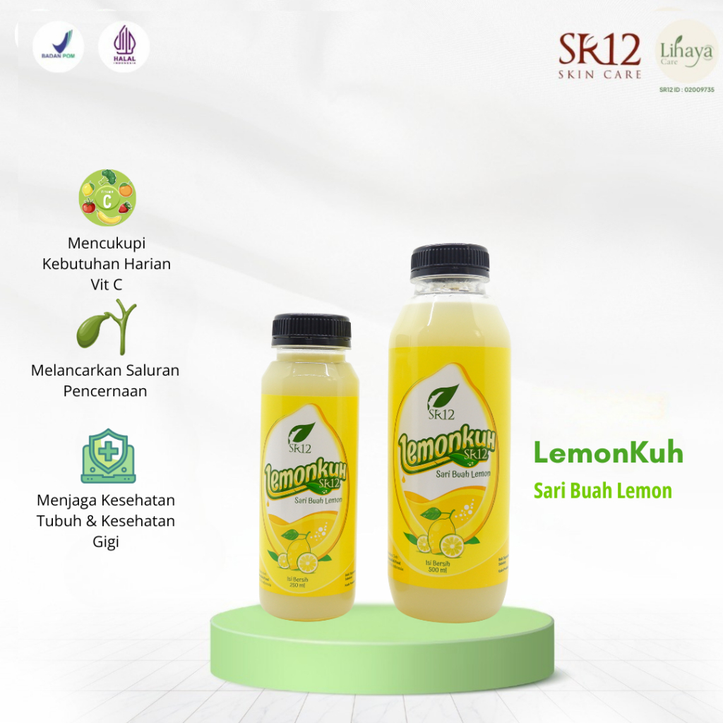 

SR12 LemonKuh Original Sari Buah Lemon Meningkatkan Daya Tahan Tubuh Mengurangi Berat Badan BPOM