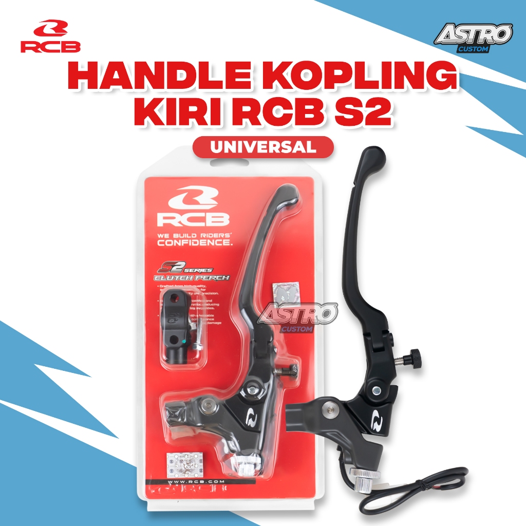 RCB Handle Kopling Kiri Vario 125 150 Beat Scoopy Fi ESP Cluth Perch S2 Rem Left Anodised Universal