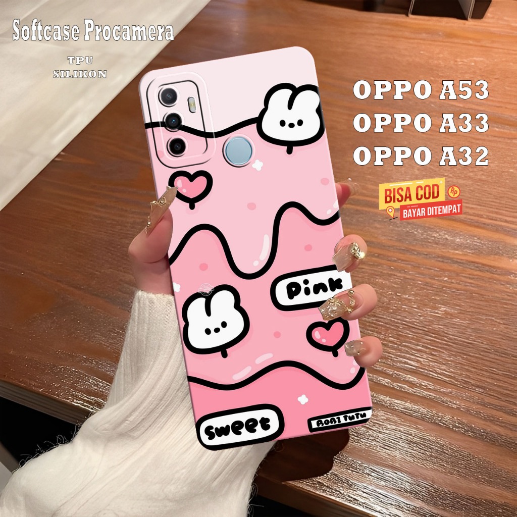 Silikon Hp Oppo A53 Oppo A33 Oppo A32 Oppo A31 - Case Pelindung Layar Ponsel - Cassing Procamera Len