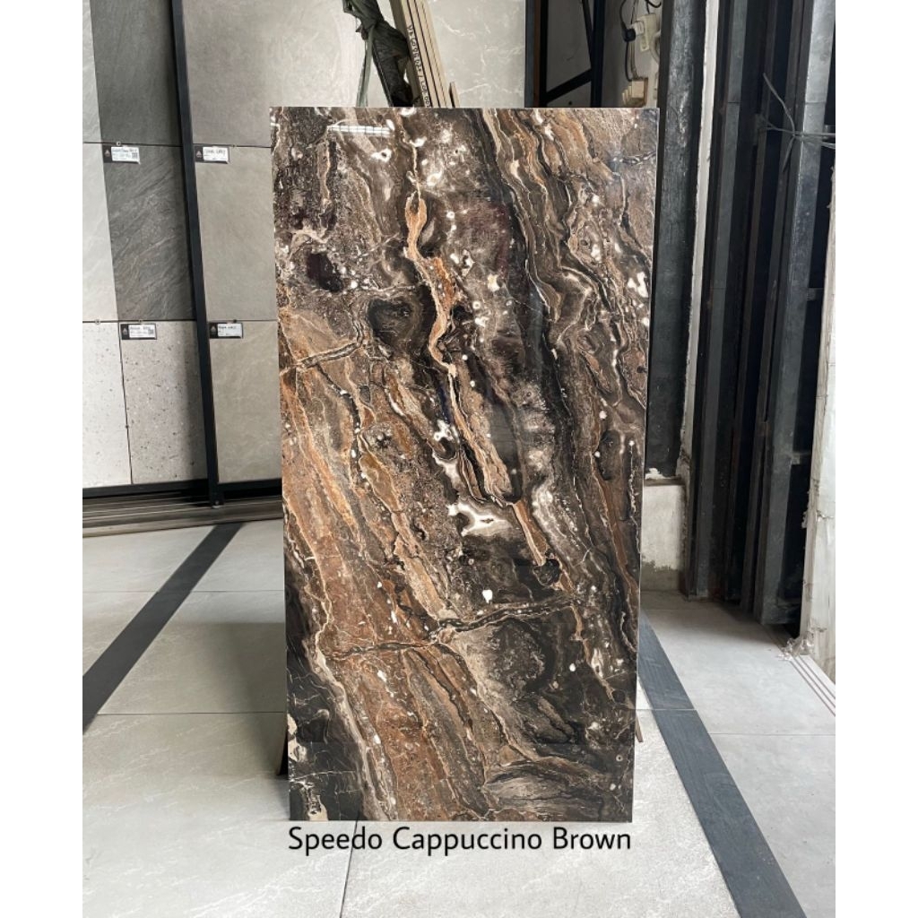 Granite 60x120 Glass Polish Cappucino Brown Speedo Kw1 Glossy
