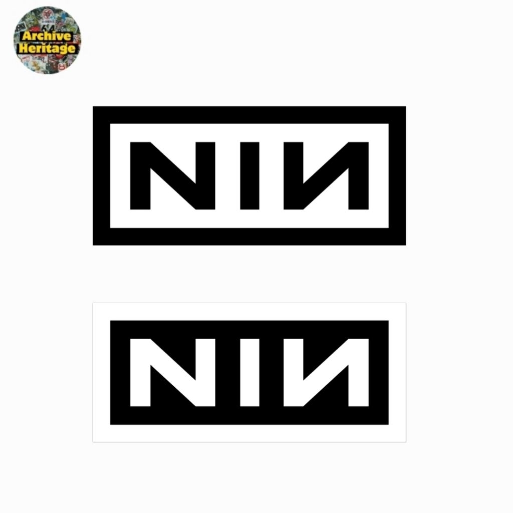 

sticker band Nine Inch Nails rock logo NIN stiker