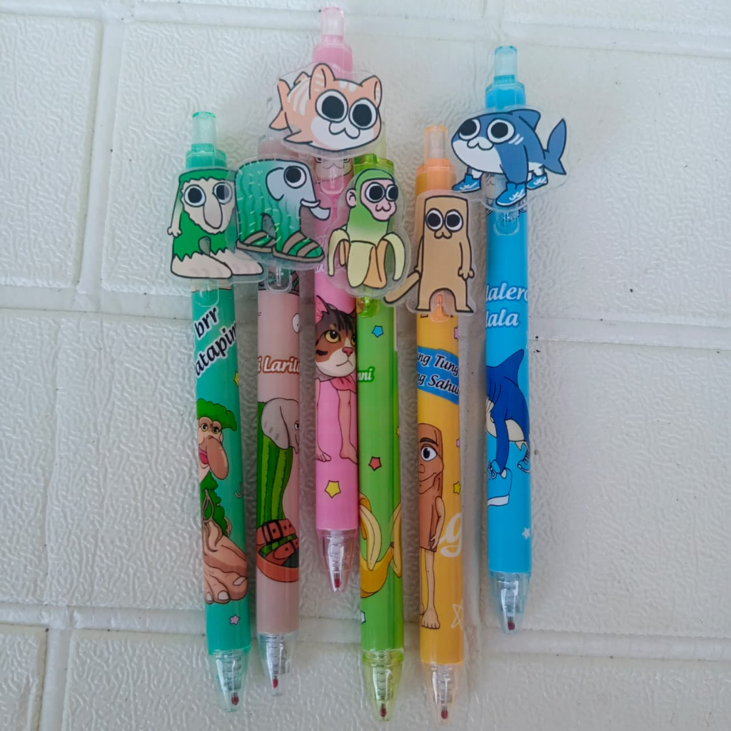 PULPEN BOLPEN GEL KARAKTER CETEKAN FANCY