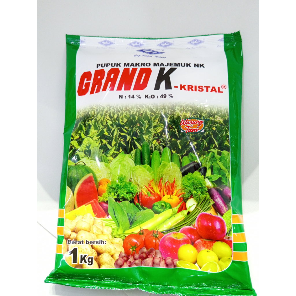 Gran Kristal Pupuk N 14% K₂O 49% – Pupuk Kalium Tinggi untuk Tanaman