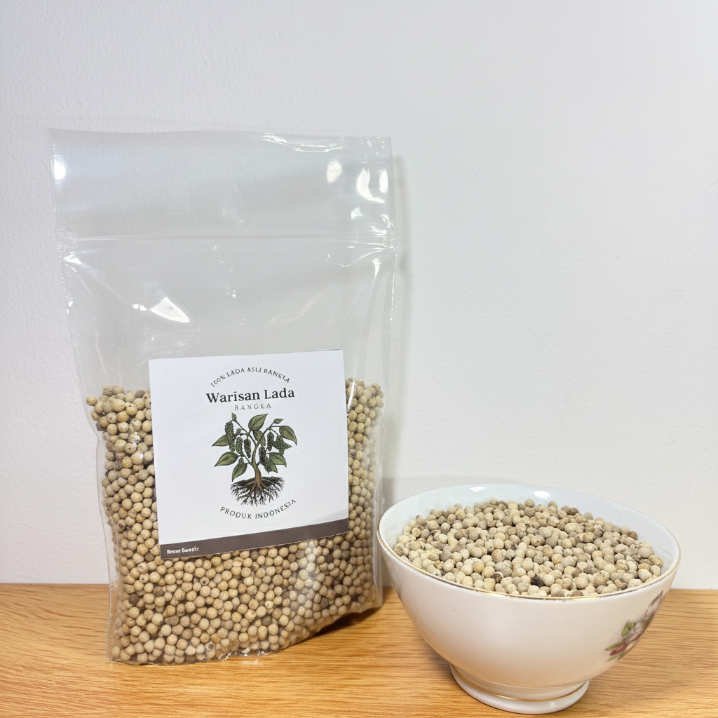 

Lada Putih/Merica Bangka Butiran/Bubuk 250 Gram Asli dari Bangka