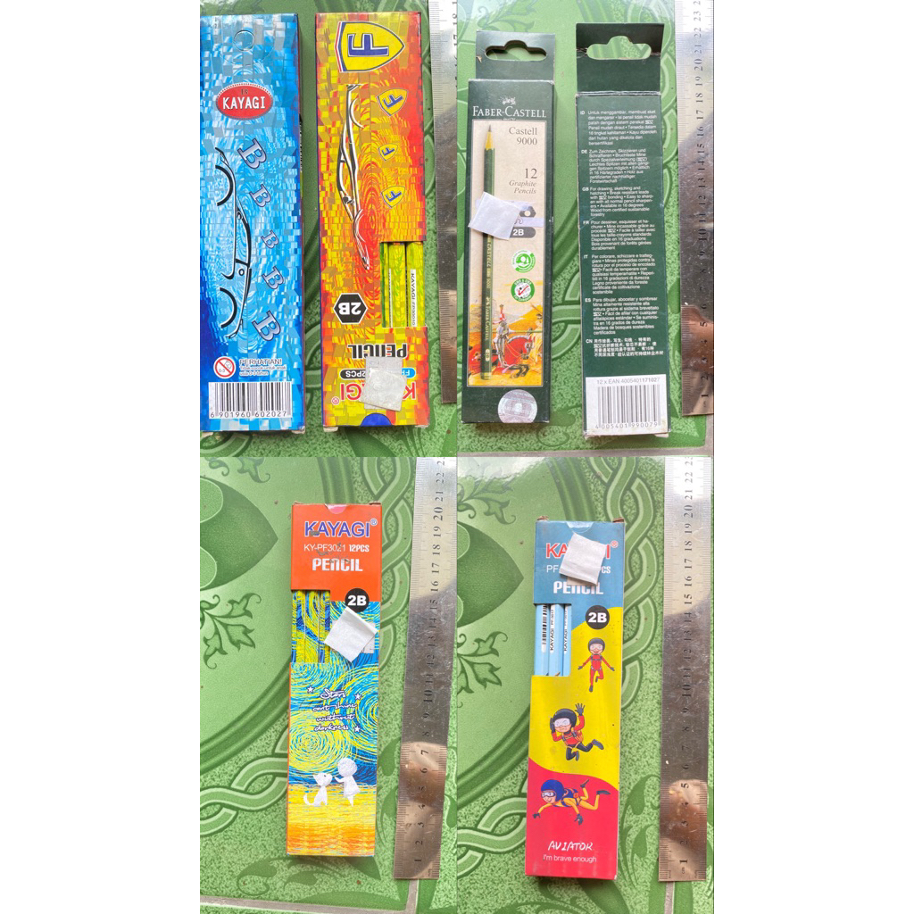 

1pak/ 12pcs pensil kayagi 2B || faber castel
