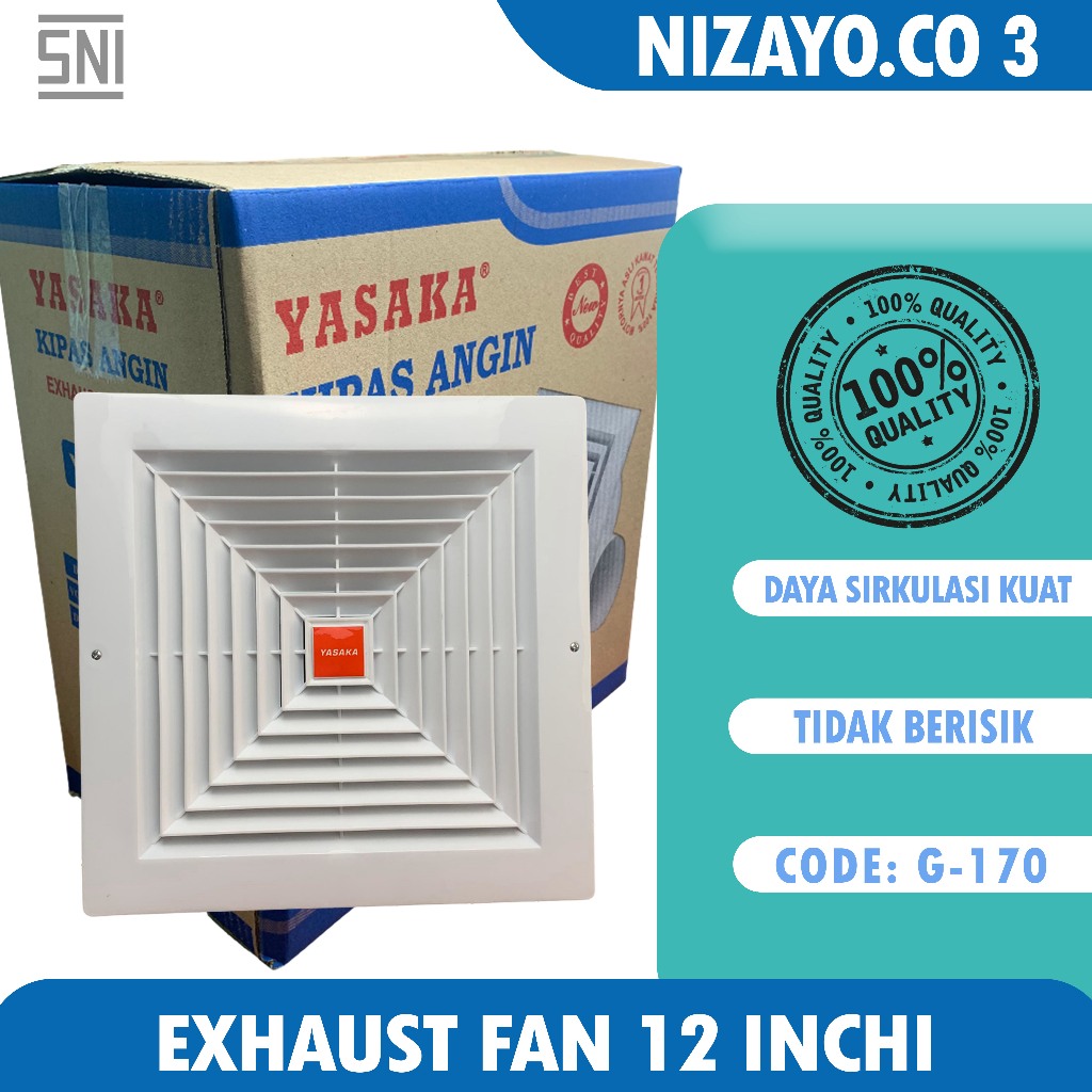 Exhaust Fan12 Inch Kipas Angin Hexos Plafon Pendingin Ruangan Lainnya - YASAKA