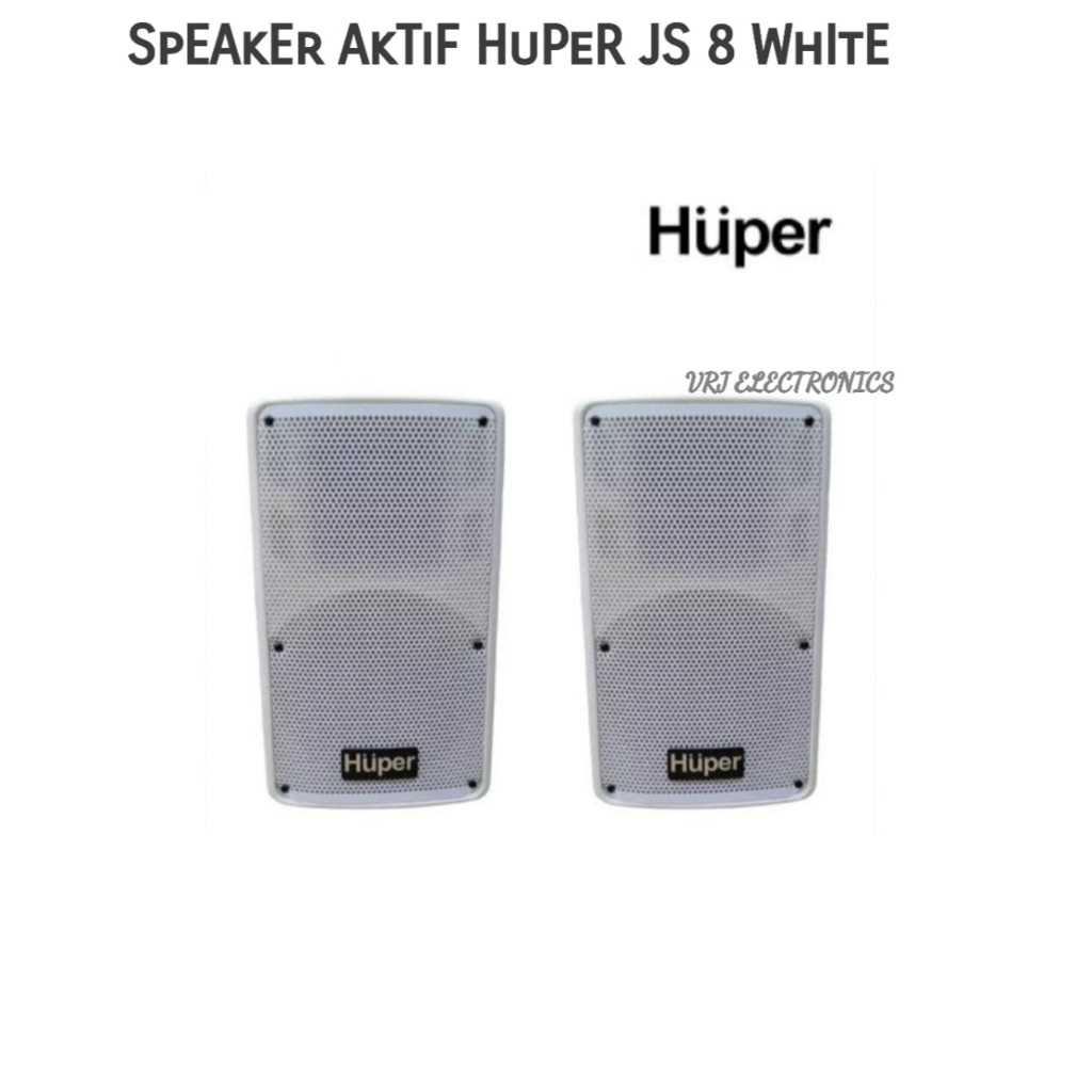Speaker Aktif Huper JS 8 Whitee 8 Inch ( SEPASANG )