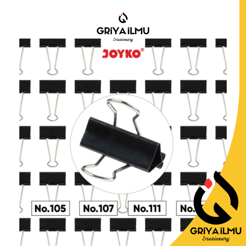 

(1 pack) Clip/Klip Binder JOYKO No 155/111/107 (0211262)/(0211261)/(0211260)