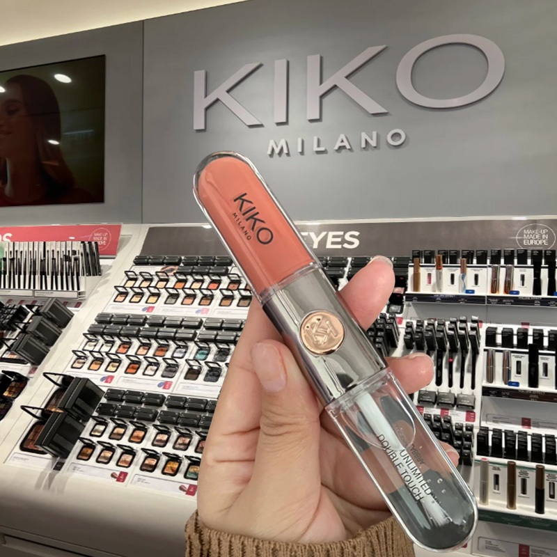 KlKO Milano Liquid lipstick 6ml/Kiko Milano Minshzee Double Lip Gloss Fog Matte 2 in 1 Double Touch 