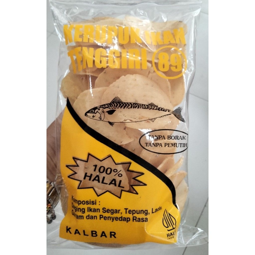 Kerupuk Ikan Tenggiri 89 / Krupuk Ikan Tengiri / Mackerel fish Crackers / Kerupuk Ikan Asli Pontiana