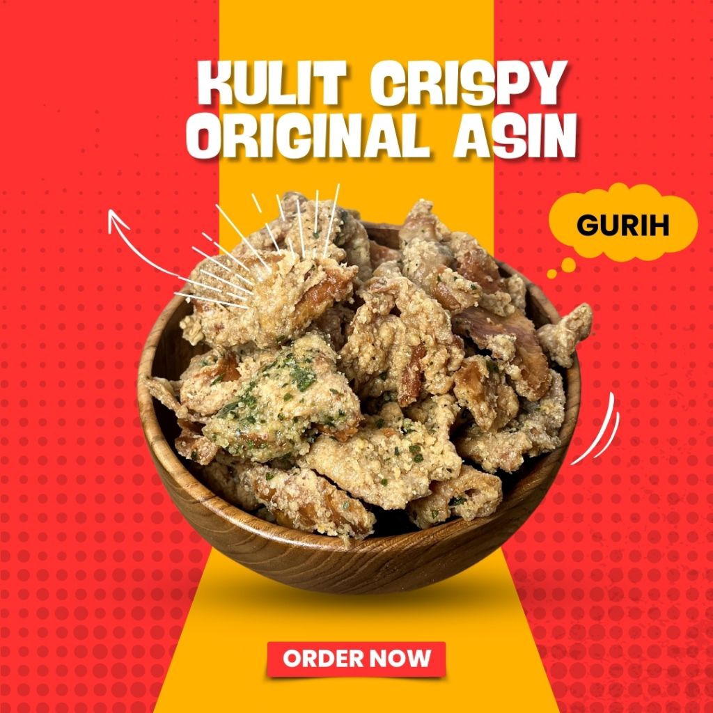

KULIT AYAM KRISPI 130 GR PEDAS DAUN JERUK DAN ORIGINAL