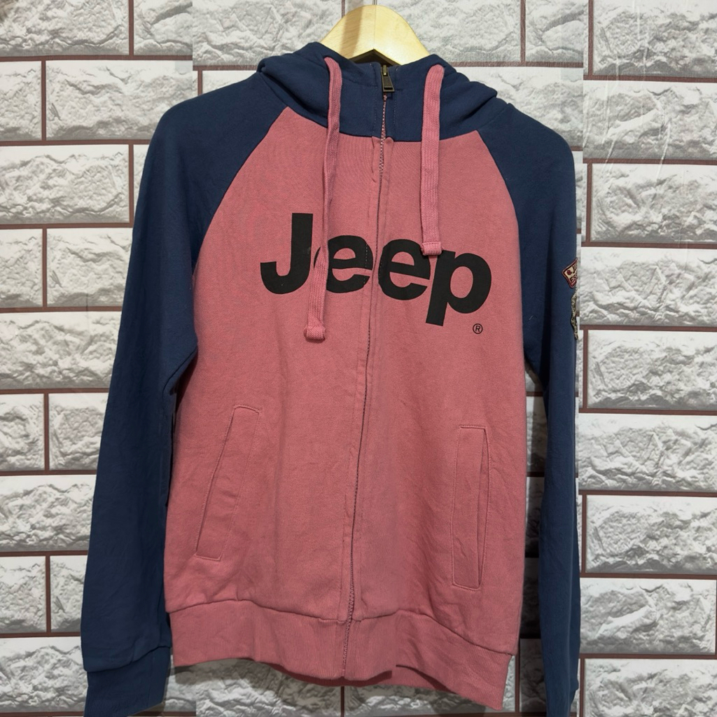 Jeep Pink Biru - Vintage Patch (Hoodie)
