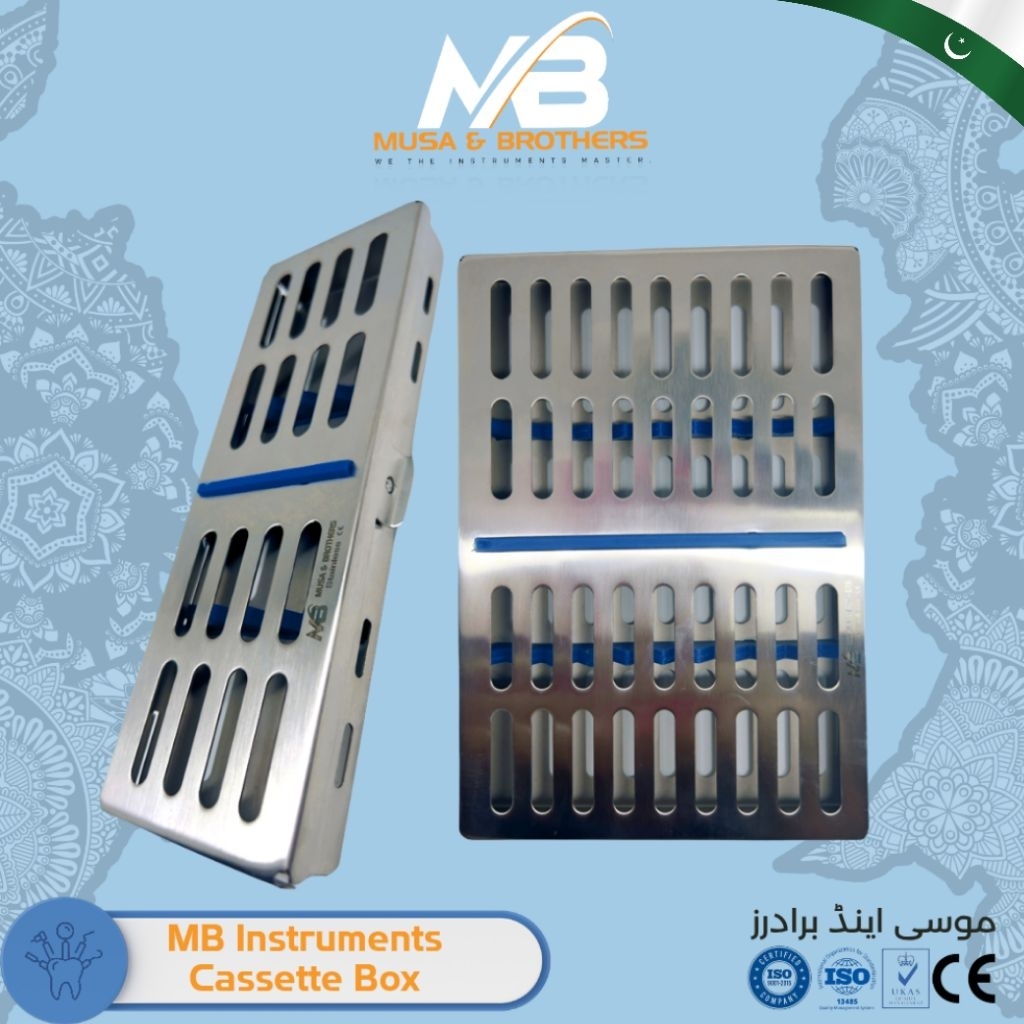 MB  Instruments cassette box/ Dental autoclave sterilization cassette Musa & Brothers Alkes