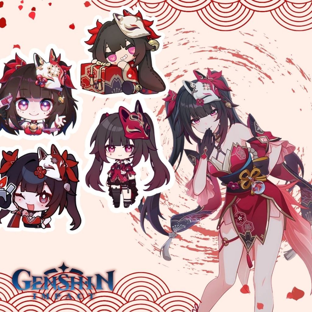 GANTUNGAN KUNCI AKRILIK/ SPARKLE GENSHIN IMPACT / PHONE STRAP SPARKLE GENSHIN IMPACT