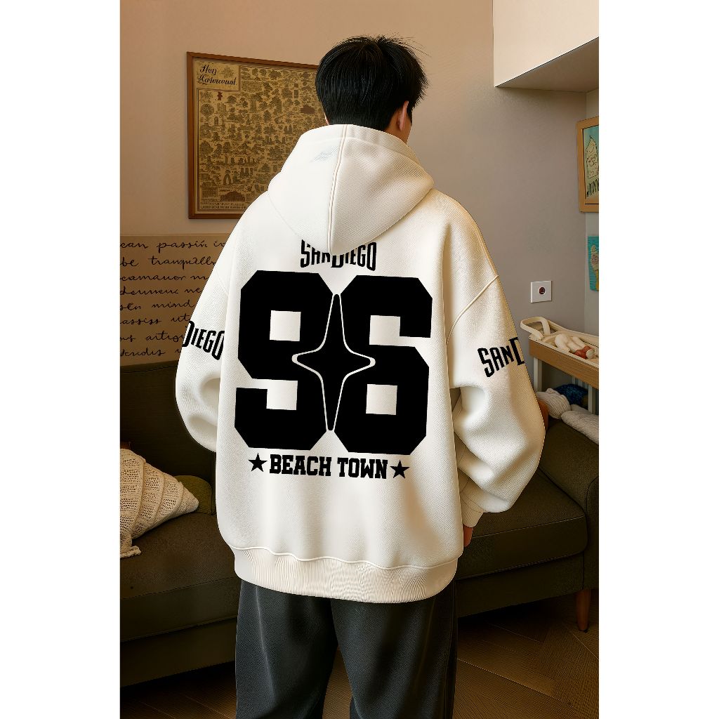 WGUD'S Jacket Hoodie Zipper Sandiego Unisex Pria & Wanita