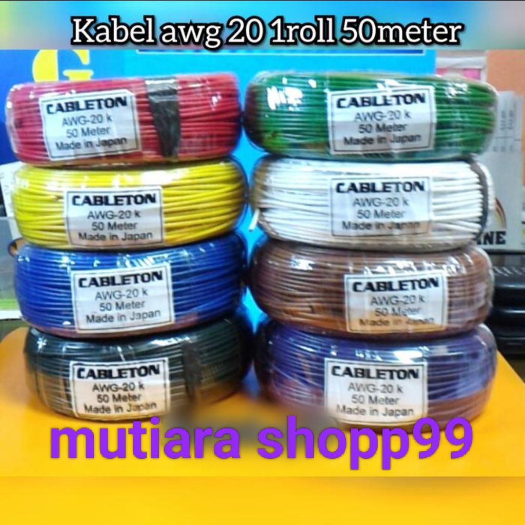 Kabel awg 20 1roll 50 meter.